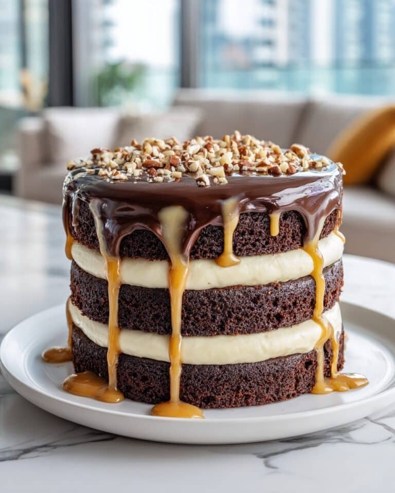 Chocolate Snickers Cake Recipe