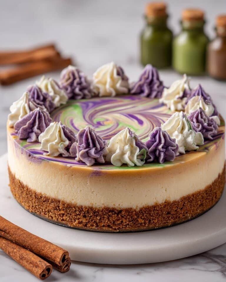 Polyjuice Potion Swirl Cheesecake Recipe