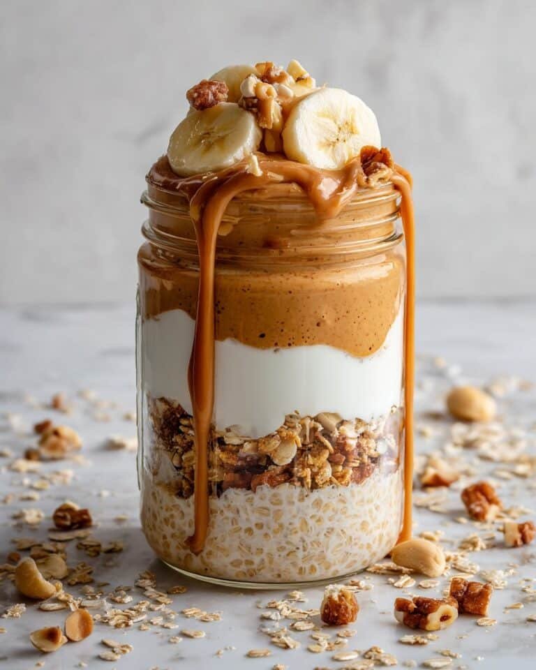 Peanut Butter Banana Overnight Oats Recipe