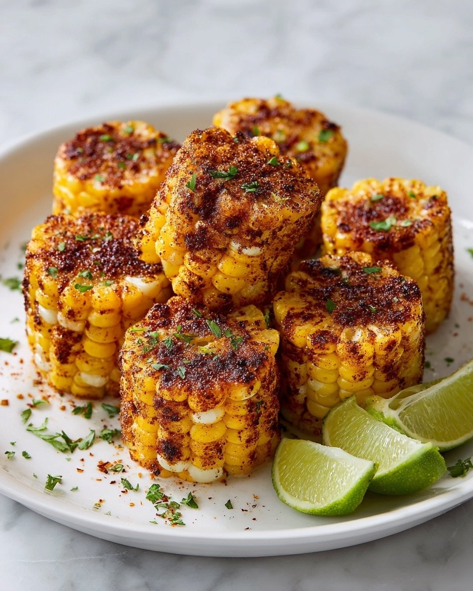 Spicy Mexican Corn Bites Recipe - Recipe Image — Spicy Mexican Corn Bites, Mexican corn snack, spicy corn appetizers, cheesy corn bites, easy Mexican appetizer