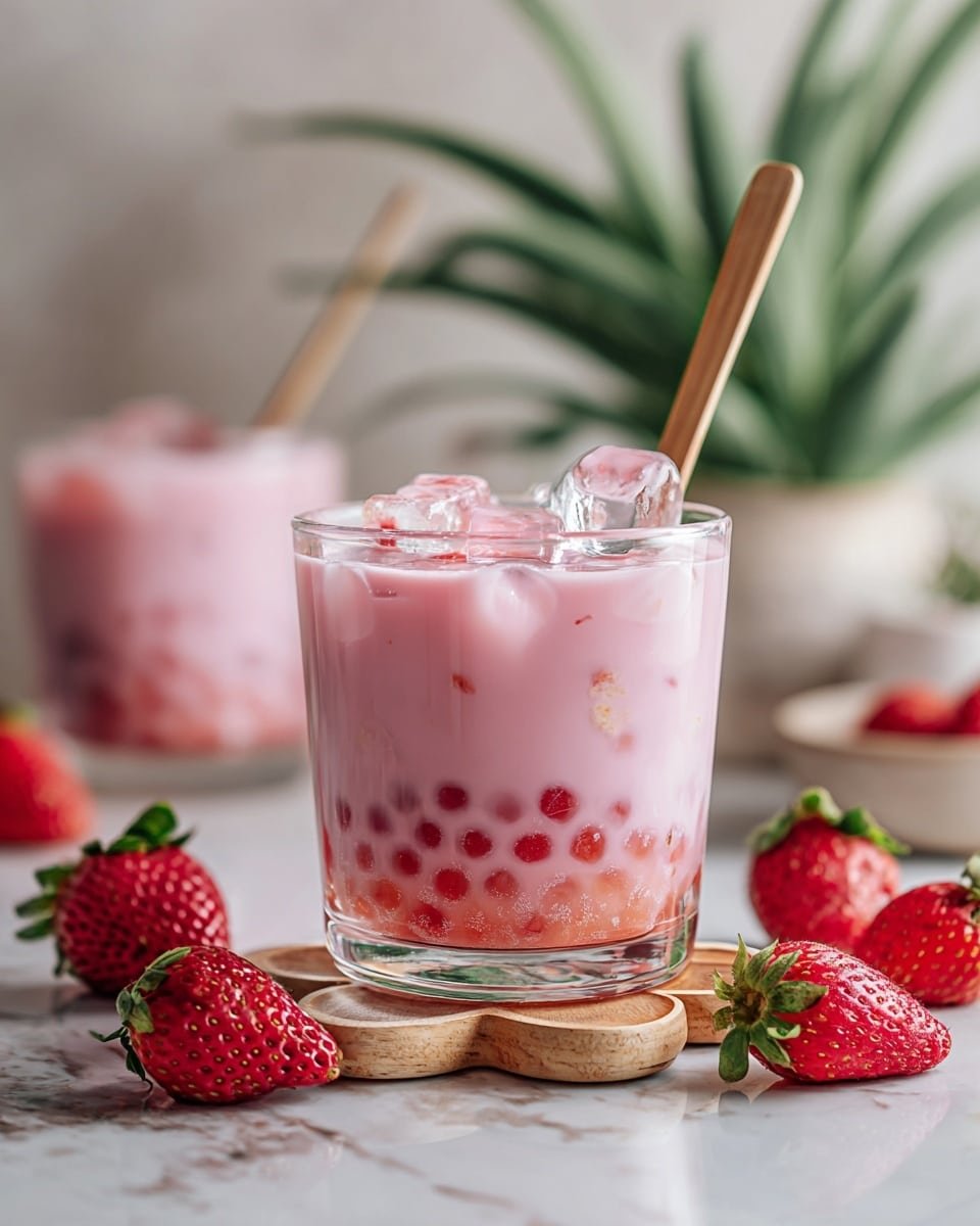Strawberry Sago Dessert with Coconut Milk and Jelly Recipe - Recipe Image — Strawberry Sago Dessert with Coconut Milk and Jelly, fruit sago dessert, coconut milk dessert recipe, easy Asian dessert, refreshing summer dessert