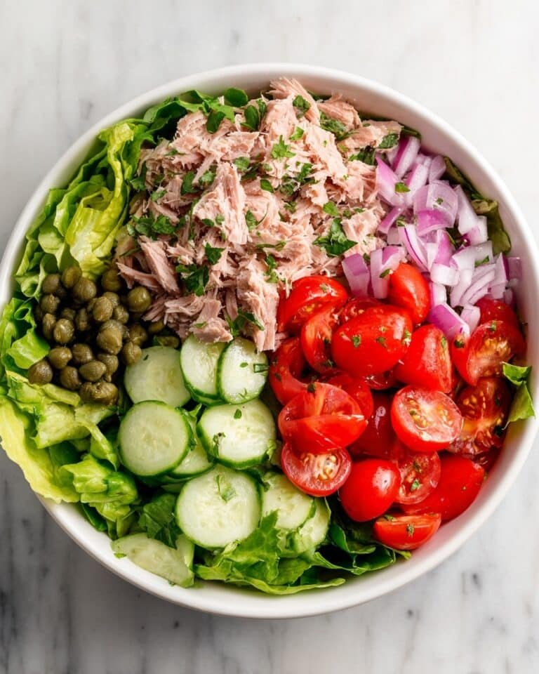 Mediterranean Tuna Salad with Avocado & Capers Recipe