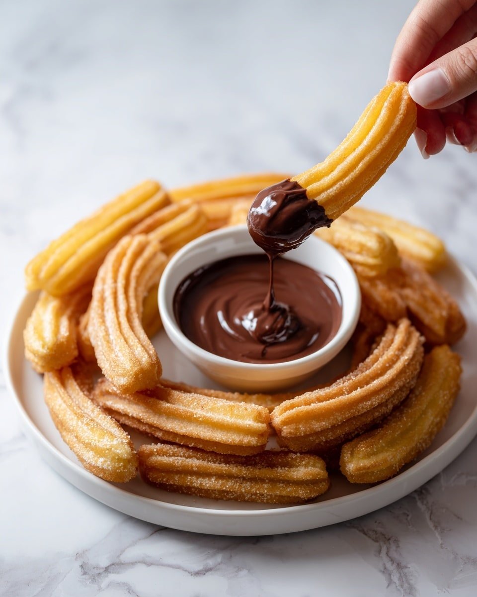 Easy Cinnamon Sugar Churros Recipe for Perfectly Crispy Treats Recipe - Recipe Image — Easy Cinnamon Sugar Churros, crispy churros recipe, homemade cinnamon churros, simple churros with cinnamon sugar, how to make churros at home