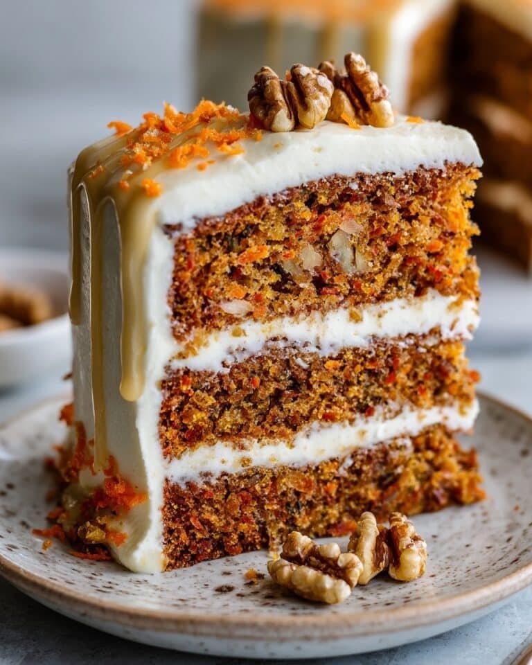 Honeybun Carrot Cake with Cheesecake Filling Recipe