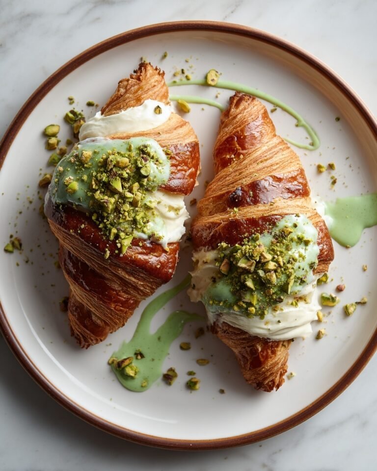 Easy Pistachio Croissants Recipe