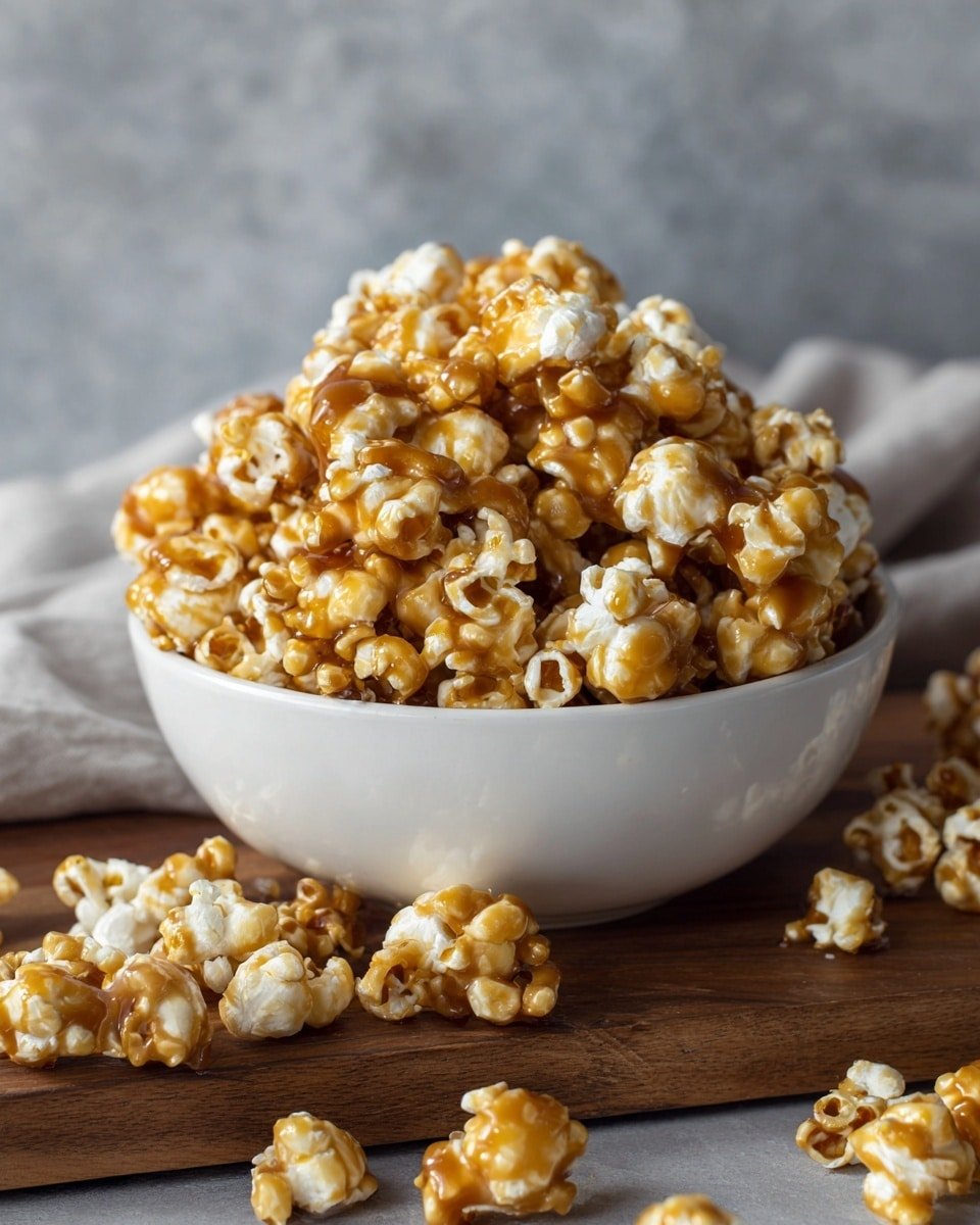 Delicious Caramel Popcorn Without Corn Syrup Recipe - Recipe Image — Delicious Caramel Popcorn Without Corn Syrup, homemade caramel popcorn, natural caramel popcorn recipe, easy caramel popcorn, healthier popcorn snack
