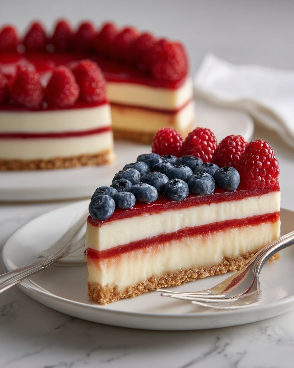 Easy American Flag Fruit Pizza Recipe - Recipe Image — American Flag Fruit Pizza, Easy Fruit Pizza for Fourth of July, Summer Fruit Pizza Recipe, No-Bake Fruit Pizza, Patriotic Fruit Dessert