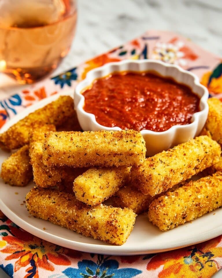 Fried Mozzarella Sticks with Marinara Sauce Recipe