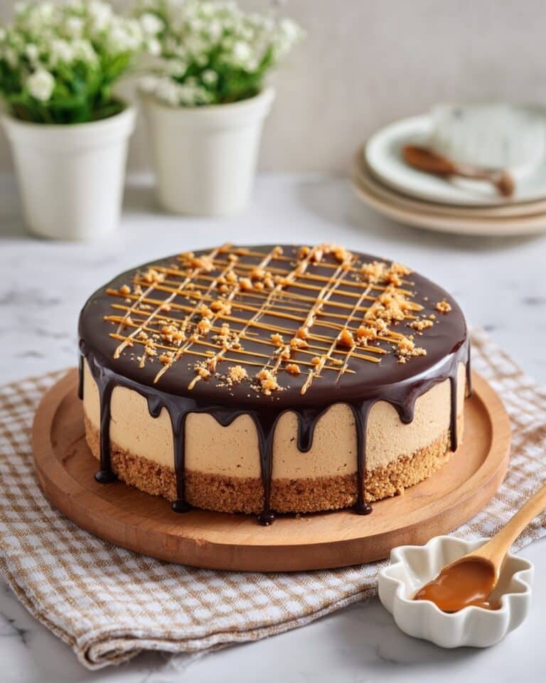 Chocolate Peanut Butter Cheesecake (No-Bake) Recipe