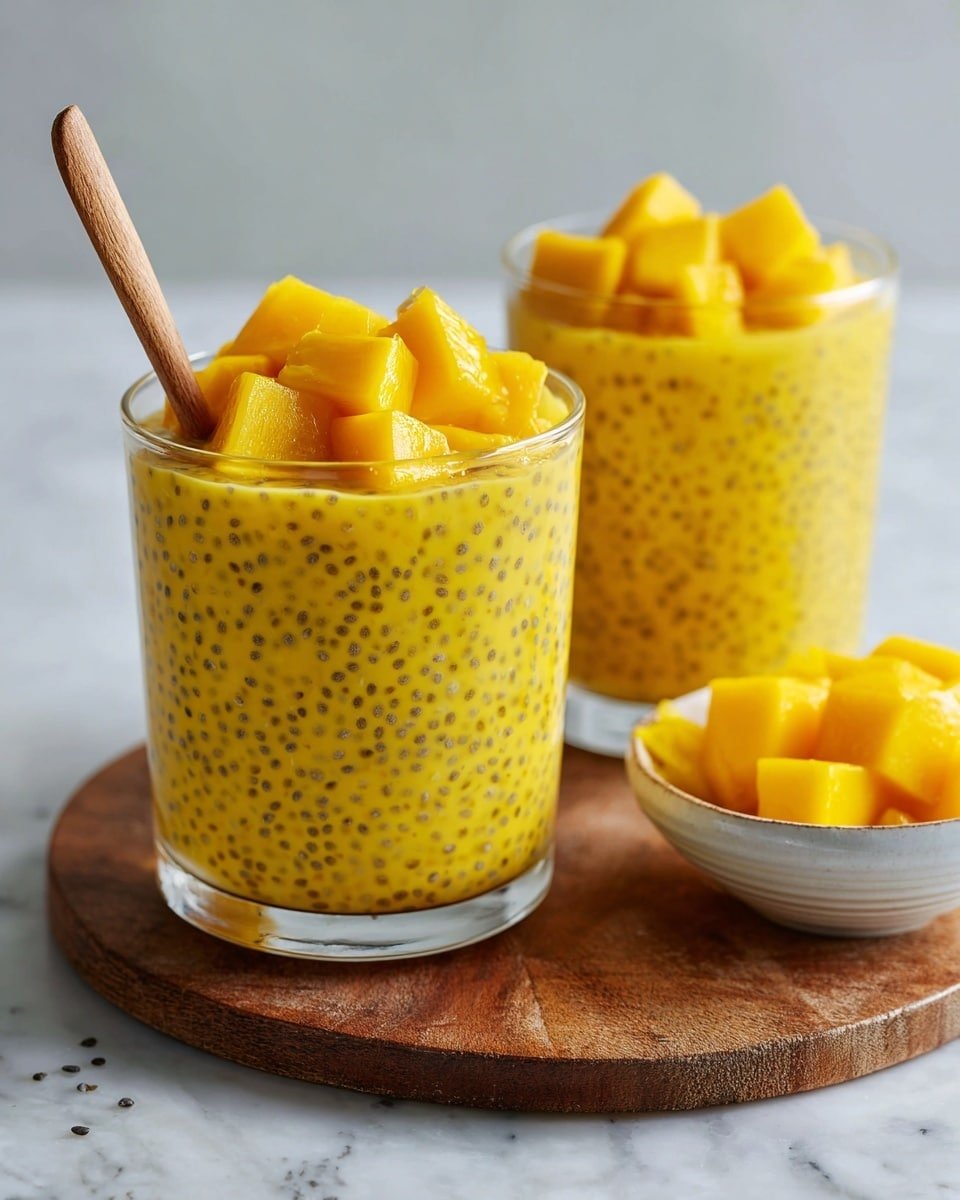 Mango Sago Recipe - Recipe Image — Mango Sago, Mango Sago Dessert, Tropical Mango Sago, Easy Mango Sago Recipe, Mango Tapioca Dessert