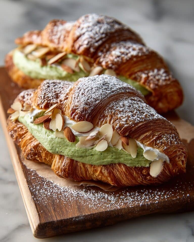 Matcha Almond Croissants Recipe