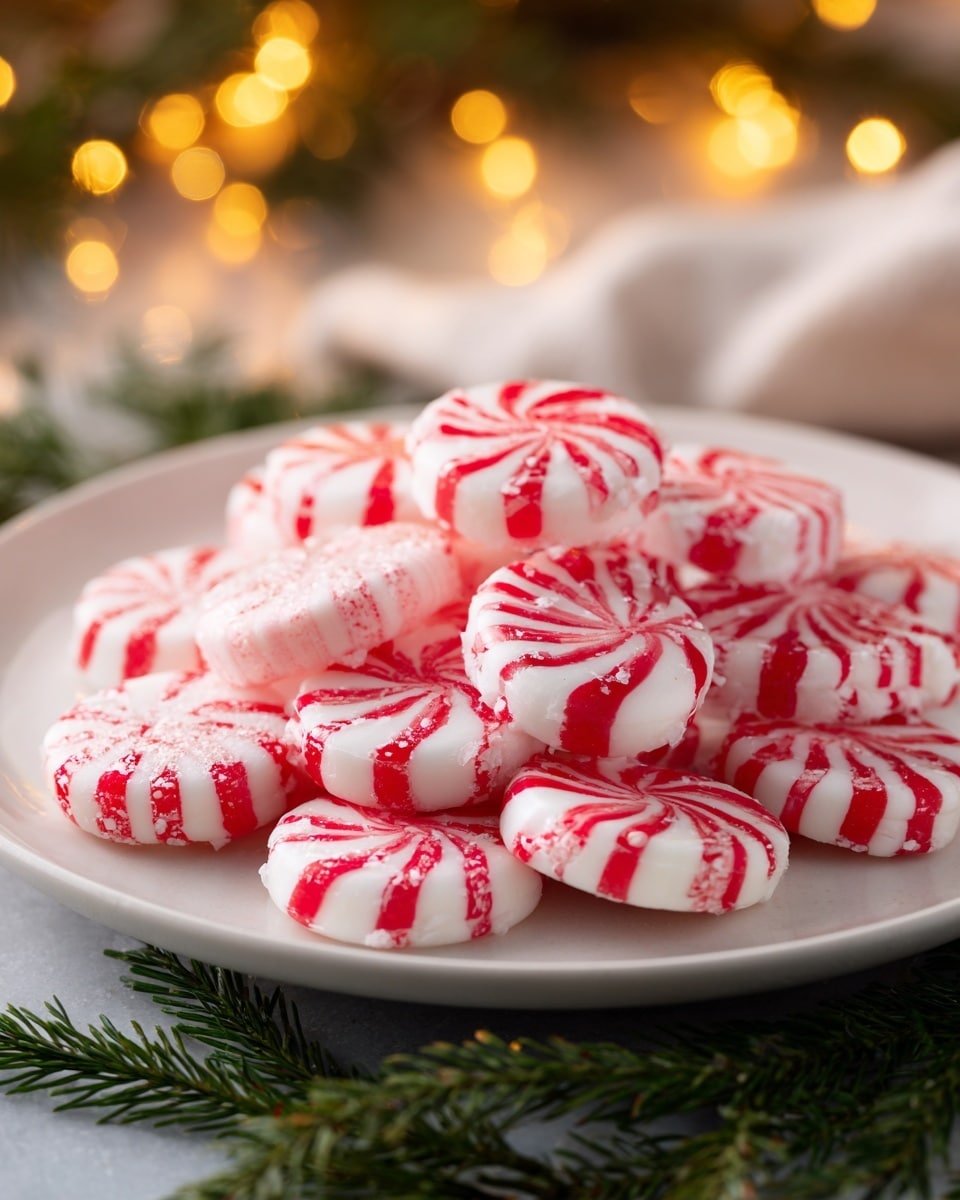Candy Cane Fireball Hard Candy Recipe - Recipe Image — Candy Cane Fireball Hard Candy, peppermint cinnamon candy, homemade holiday sweets, spicy peppermint hard candy, festive candy recipes