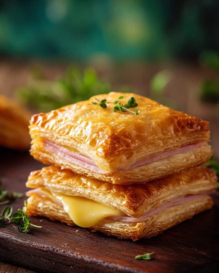 Ham and Cheese Puff Pastry Pockets Recipe