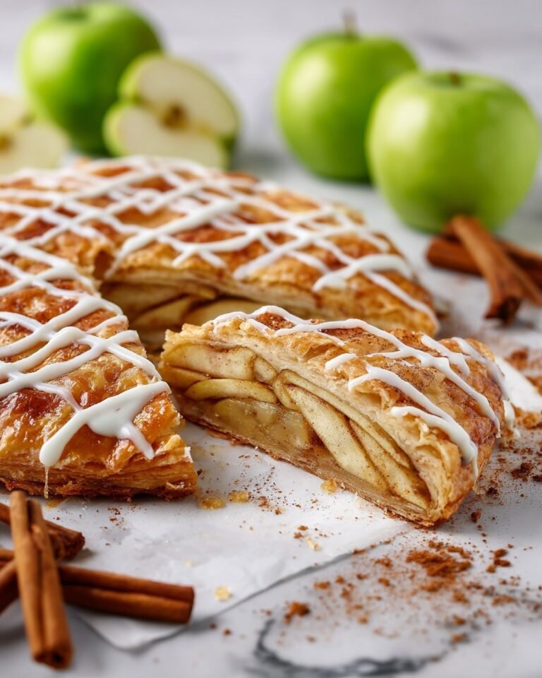 Easy Apple Danish Braid with Cream Cheese Filling Recipe
