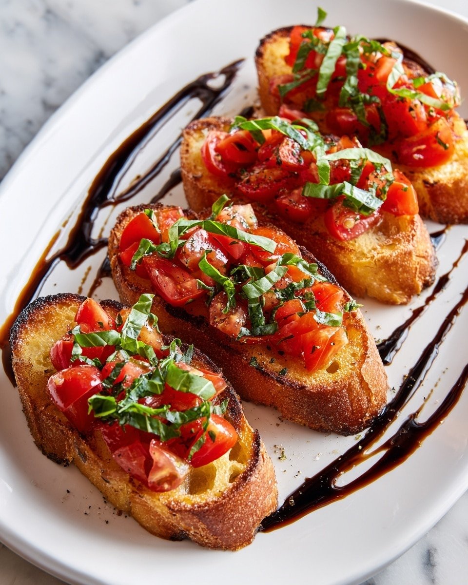Easy Bruschetta Recipe - Recipe Image — Easy Bruschetta, Italian appetizer, quick bruschetta recipe, tomato basil bruschetta, homemade bruschetta