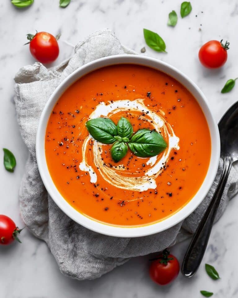 Creamy Tomato Basil Soup Recipe