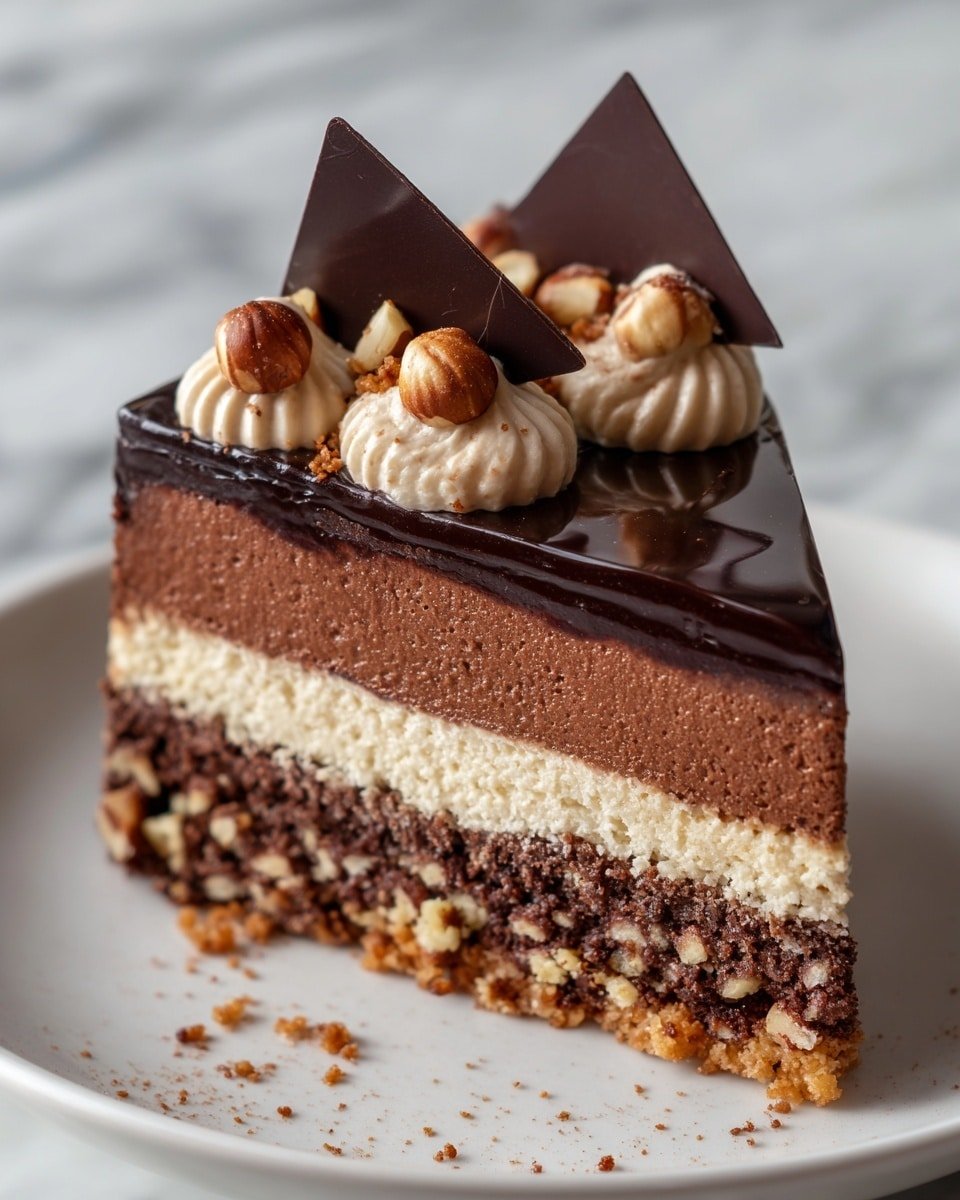 Chocolate Hazelnut Mousse Recipe - Recipe Image — Chocolate Hazelnut Mousse, chocolate hazelnut dessert, creamy chocolate mousse, easy mousse recipe, decadent nutty dessert