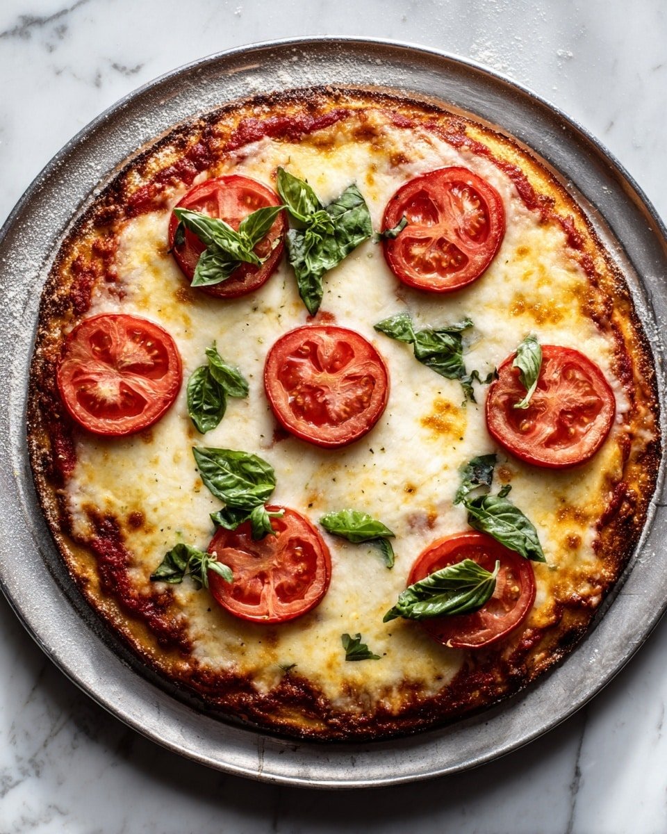 Homemade Margherita Pizza with Tomato and Basil Recipe - Recipe Image — Homemade Margherita Pizza with Tomato and Basil, Italian pizza recipe, easy homemade pizza, fresh mozzarella pizza, classic Margherita pizza