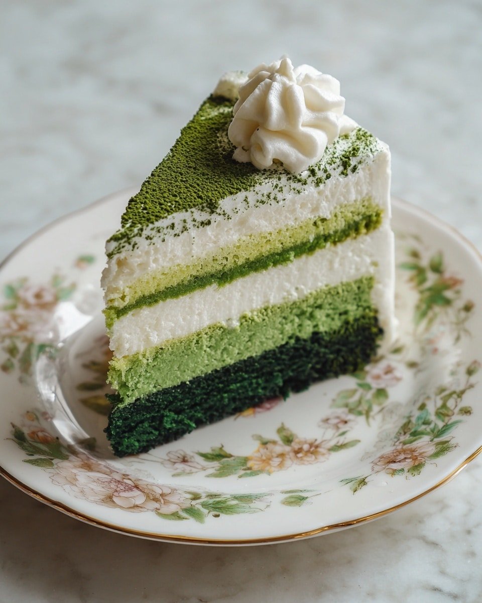 Soft & Rich Green Velvet Cake with Cream Cheese Frosting Recipe - Recipe Image — Soft & Rich Green Velvet Cake with Cream Cheese Frosting, vibrant green velvet cake, easy green cake recipe, homemade cream cheese frosting, celebration cake ideas
