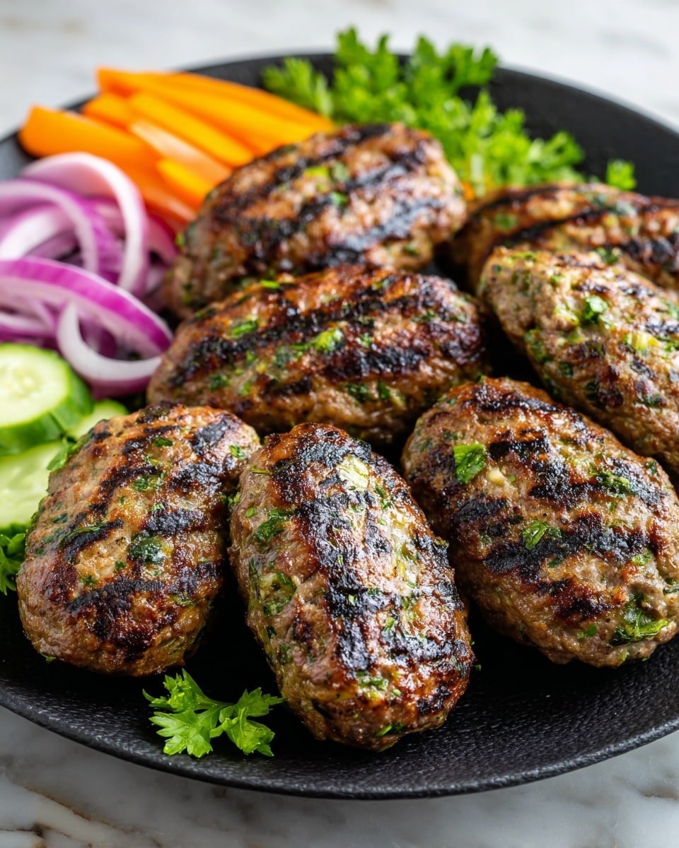 Middle Eastern Kofta Kebabs Recipe - Recipe Image — Middle Eastern Kofta Kebabs, kofta kebabs recipe, grilled meat kebabs, spiced meat skewers, easy Middle Eastern recipes