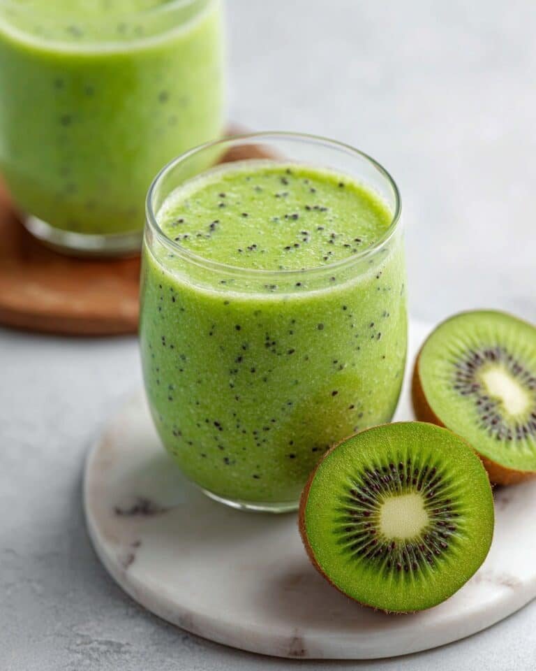 Healthy Kiwi Smoothie with Greek Yogurt Recipe