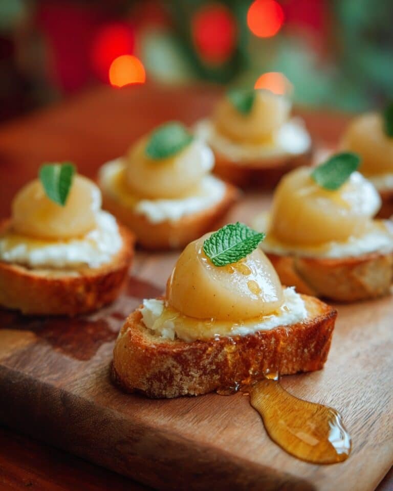 Brie Apple Honey Crostini Recipe