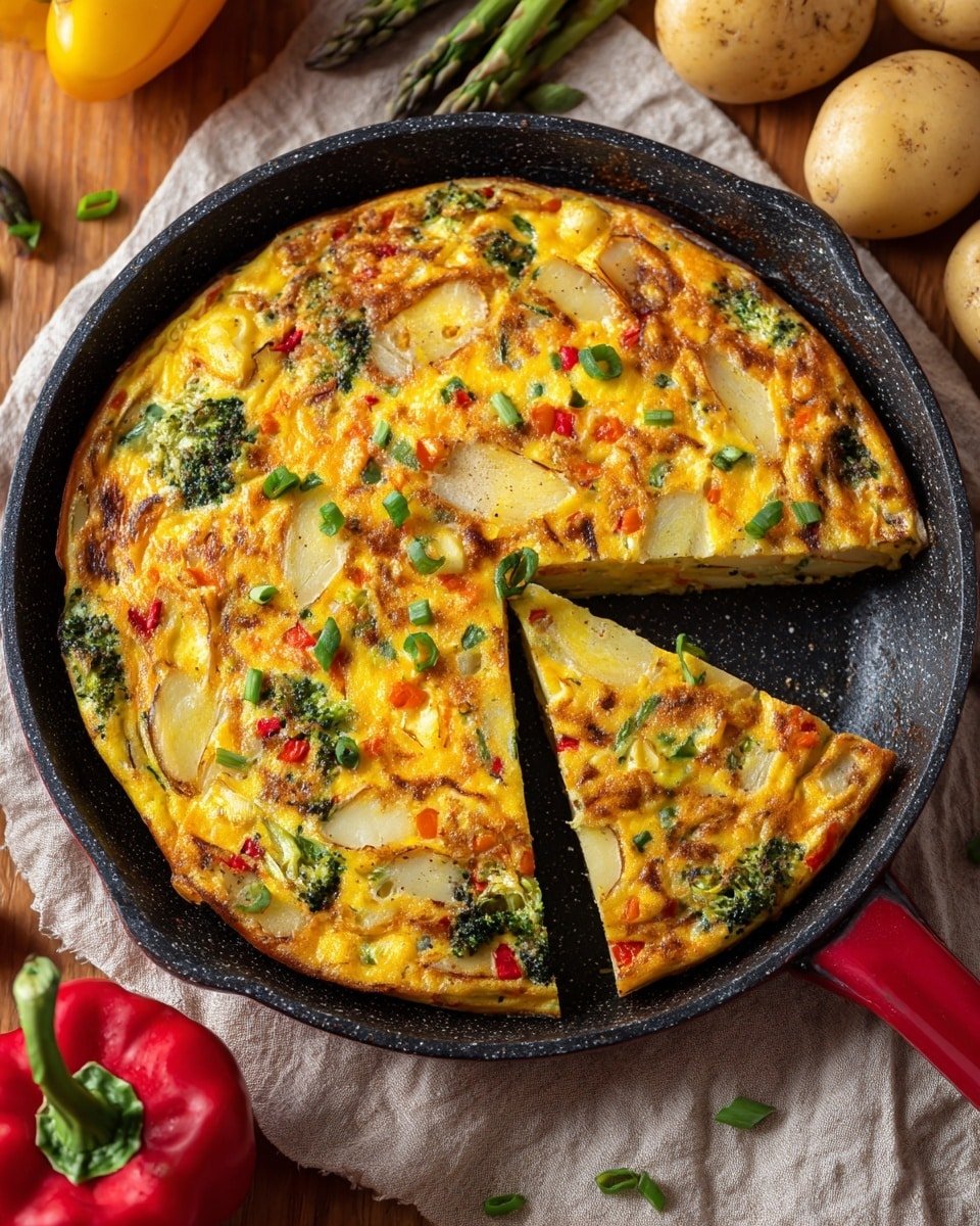 Savory Winter Vegetable Frittata Recipe - Recipe Image — Savory Winter Vegetable Frittata, winter vegetable brunch ideas, hearty egg casserole, cozy breakfast recipes, healthy winter brunch