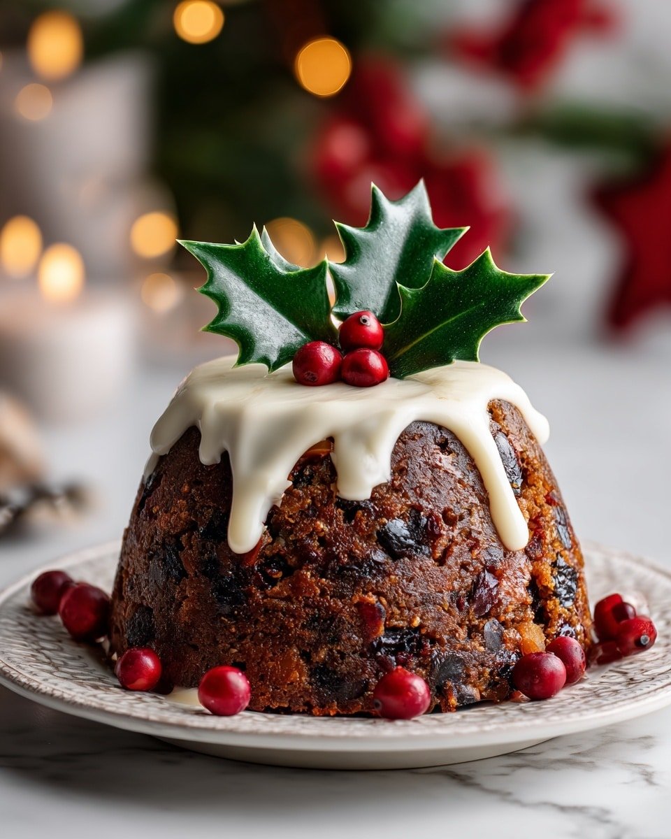 Traditional Christmas Pudding Recipe - Recipe Image — Traditional Christmas Pudding, Christmas pudding recipe, holiday dessert ideas, festive Christmas dessert, homemade Christmas pudding