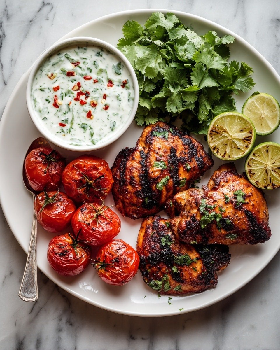 Juicy Middle Eastern Grilled Chicken with Toum Recipe - Recipe Image — Juicy Middle Eastern Grilled Chicken with Toum, Middle Eastern Chicken Recipe, Grilled Chicken with Garlic Sauce, Bone-in Chicken with Toum, flavorful Middle Eastern chicken