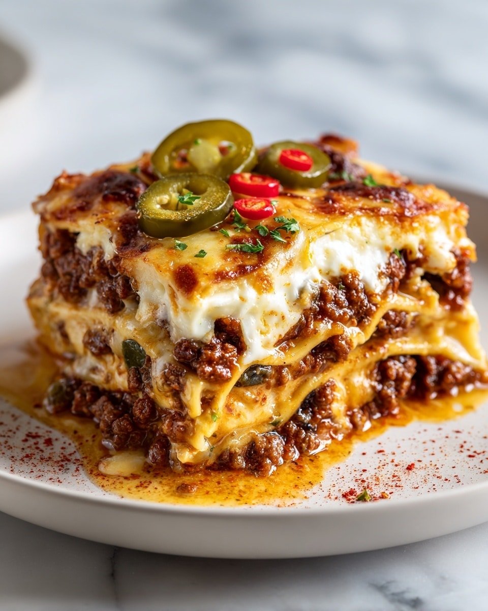 Vegan "Cheeseburger" Lasagna Recipe - Recipe Image — Vegan Cheeseburger Lasagna, vegan lasagna recipes, plant-based cheeseburger casserole, dairy-free comfort food, vegan dinner ideas