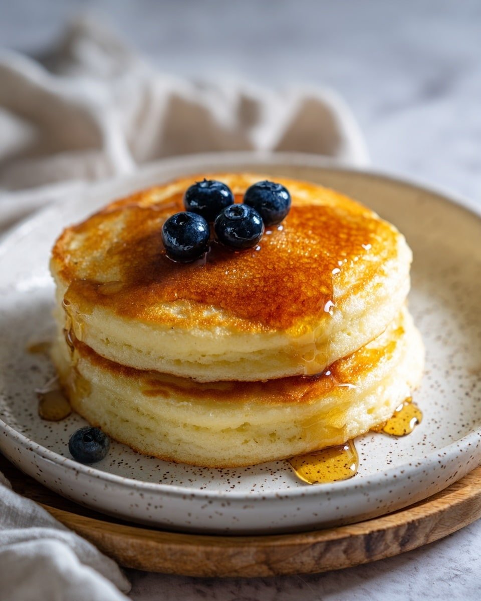Japanese Soufflé Pancakes Recipe - Recipe Image — Japanese Soufflé Pancakes, fluffy Japanese pancake recipe, airy soufflé pancakes, how to make Japanese soufflé pancakes, soft Japanese pancake ideas