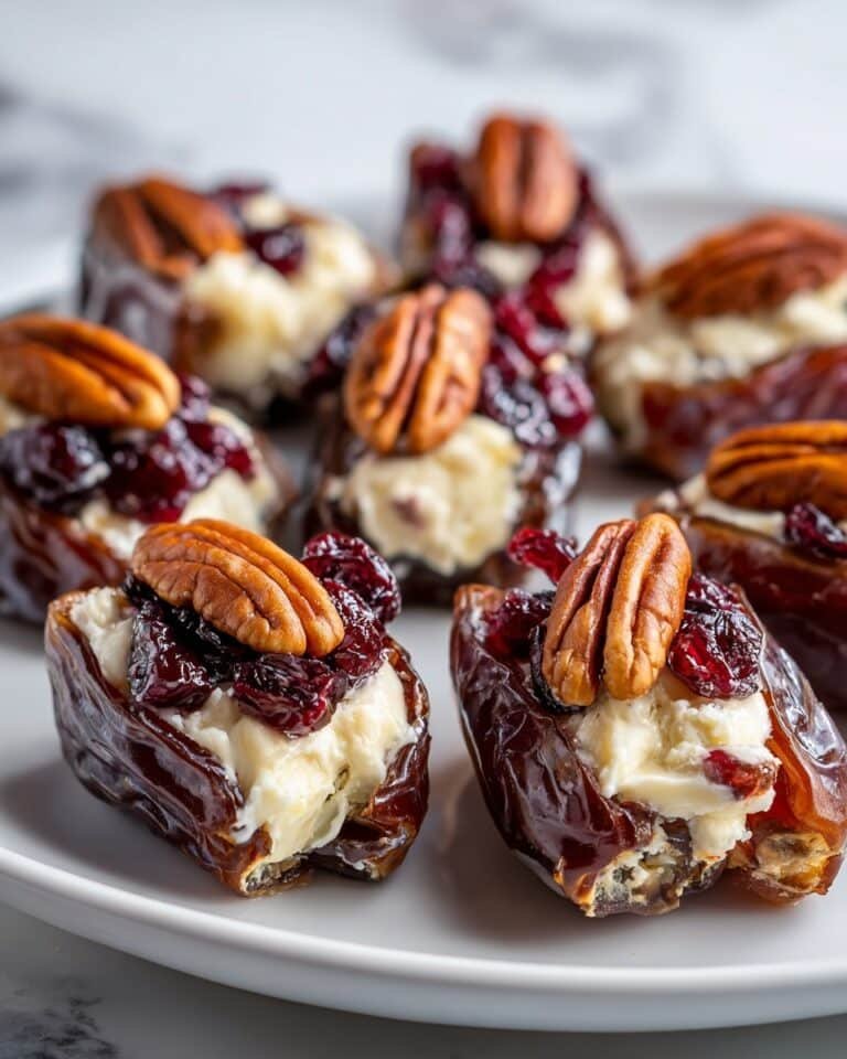 Cranberry Pecan Cream Cheese Stuffed Dates Recipe