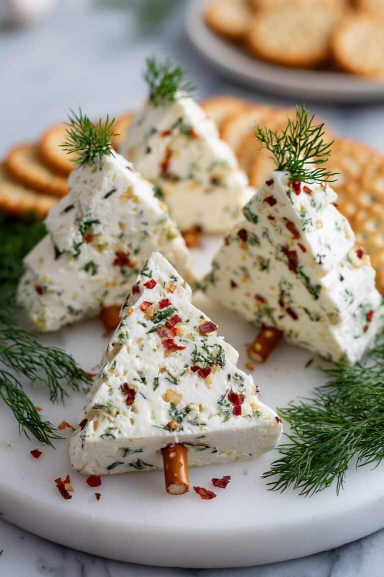 Christmas Tree Cheese Bites Recipe