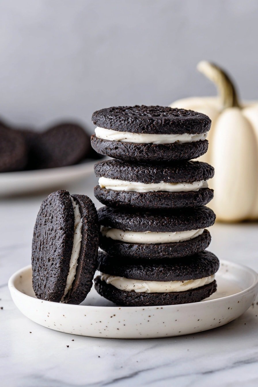 Black Velvet Cheesecake Cookies Recipe - Article Image 1 — Black Velvet Cheesecake Cookies, chocolate cheesecake cookies, easy cheesecake cookie recipe, creamy filling cookies, cocoa dessert cookies