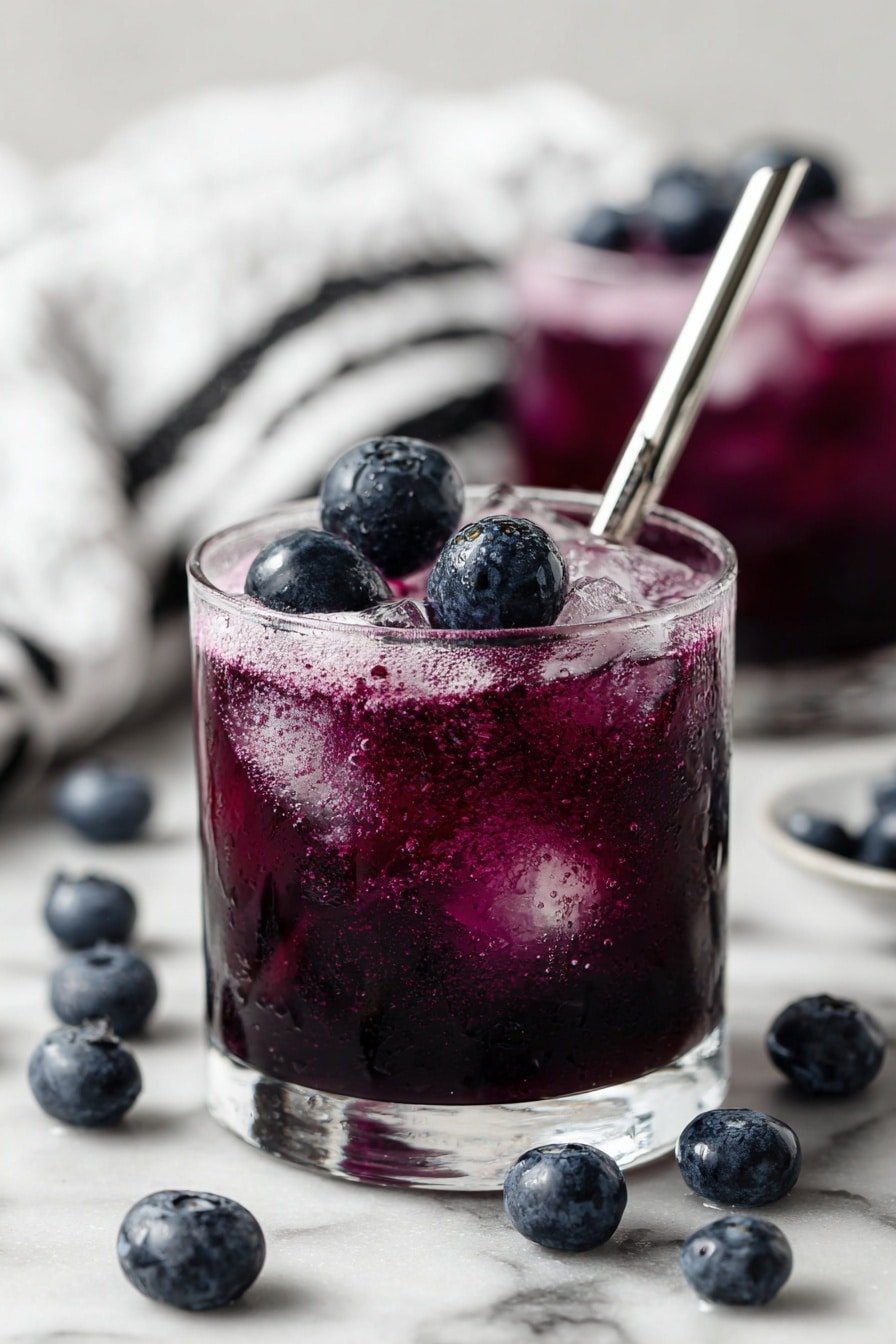 Homemade Blueberry Soda Recipe - Article Image 2 — Homemade Blueberry Soda, Blueberry Soda, Blueberry Sparkling Drink, Fresh Blueberry Soda, Homemade Soda Recipes