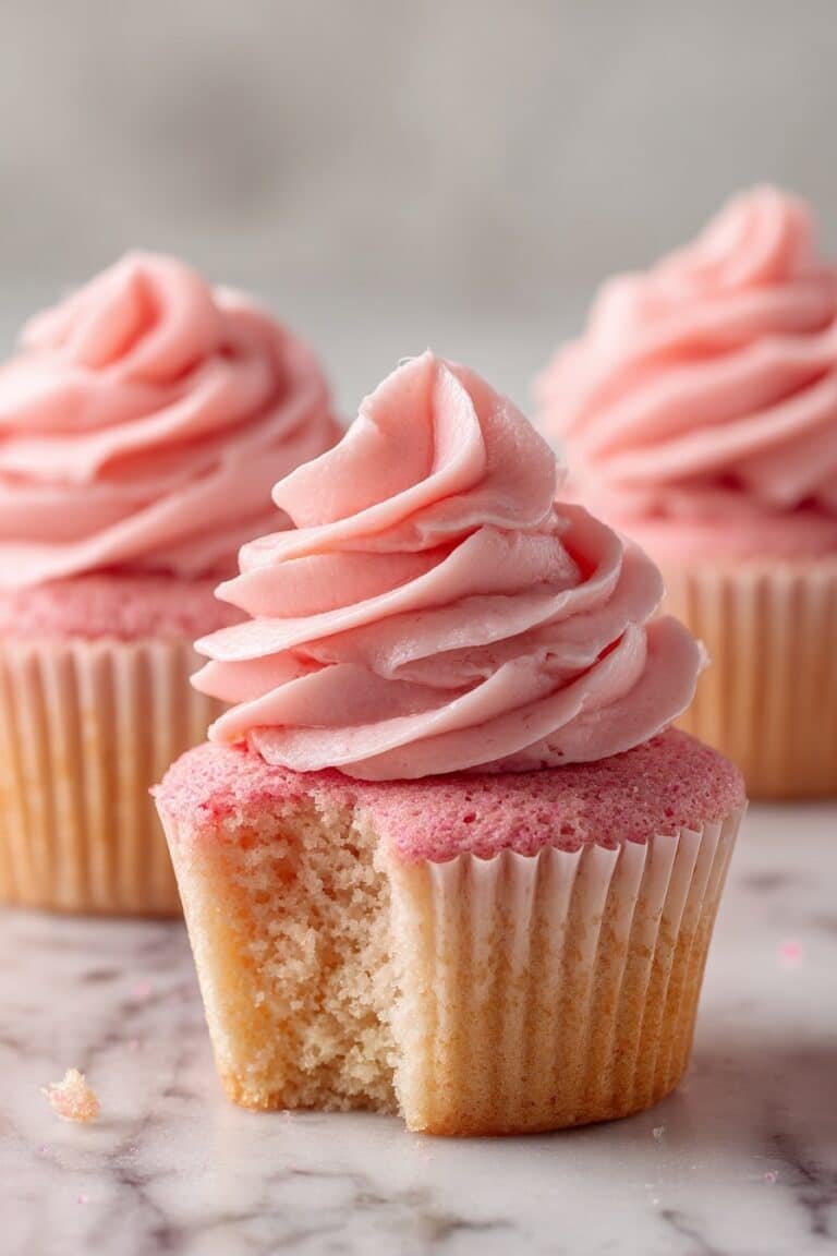 Pink Raspberry Cupcakes Recipe