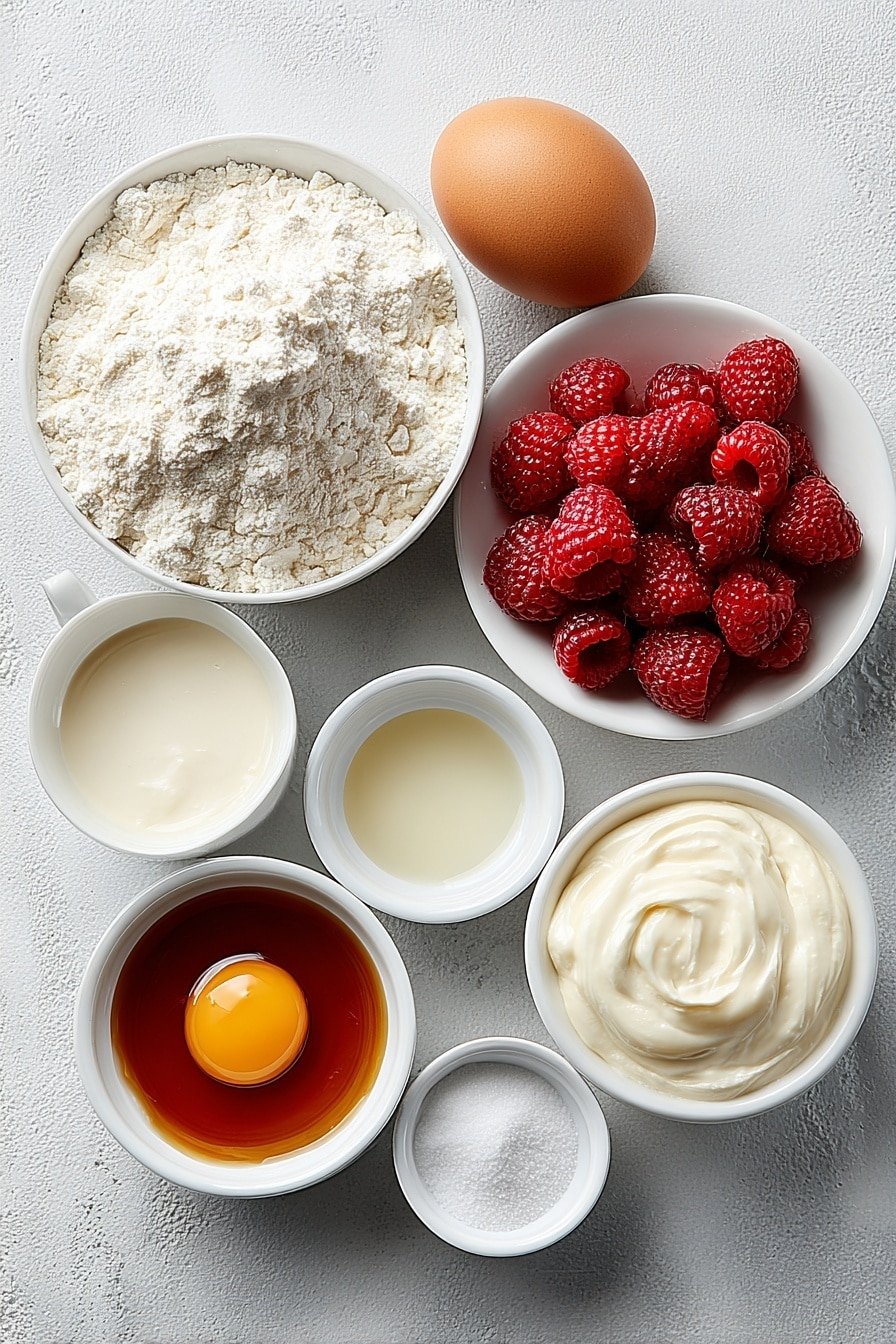 Pink Raspberry Cupcakes Recipe - Ingredients Image — Pink Raspberry Cupcakes, raspberry cupcake recipe, homemade raspberry cupcakes, easy pink berry cupcakes, tart and sweet cupcake recipes