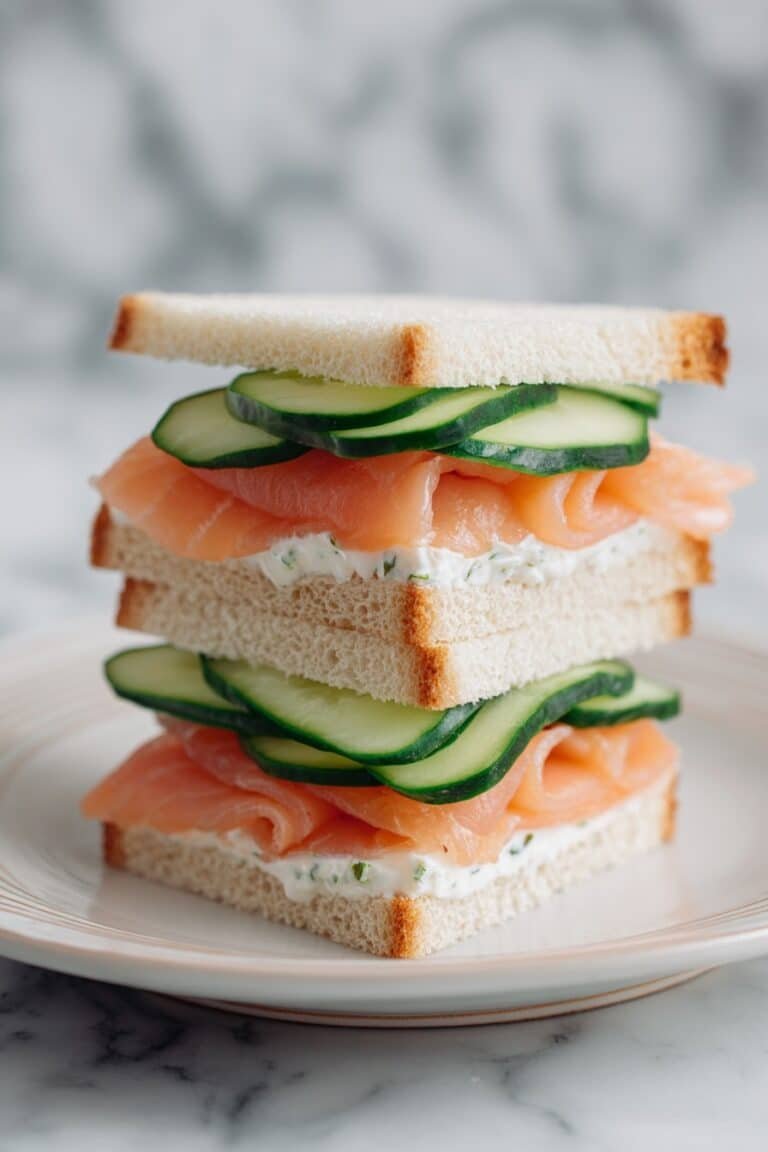 Smoked Salmon and Cucumber Sandwiches Recipe