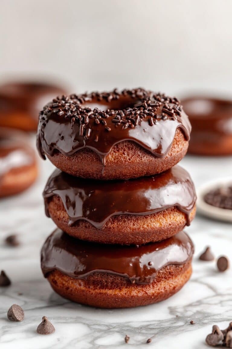 Mocha Baked Donuts with Chocolate Glaze Recipe