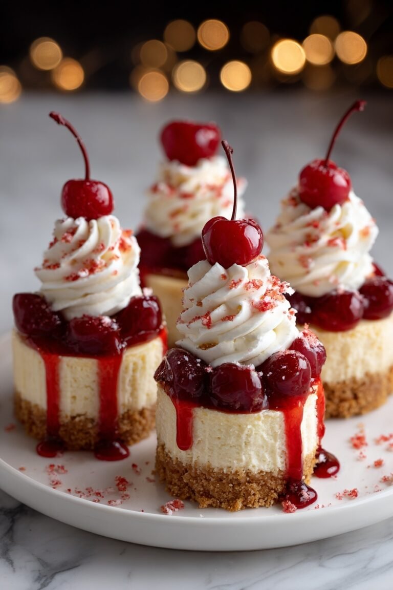 Mini Christmas Tree Cheesecakes Recipe