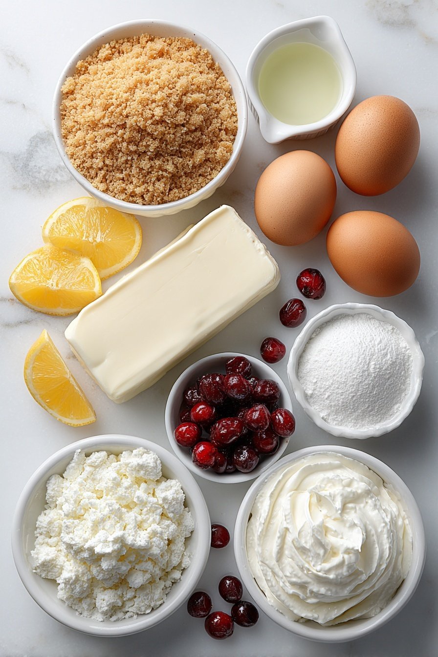 Mini Christmas Tree Cheesecakes Recipe - Ingredients Image — Mini Christmas Tree Cheesecakes, festive holiday cheesecakes, Christmas dessert ideas, easy holiday cheesecake, Christmas tree dessert