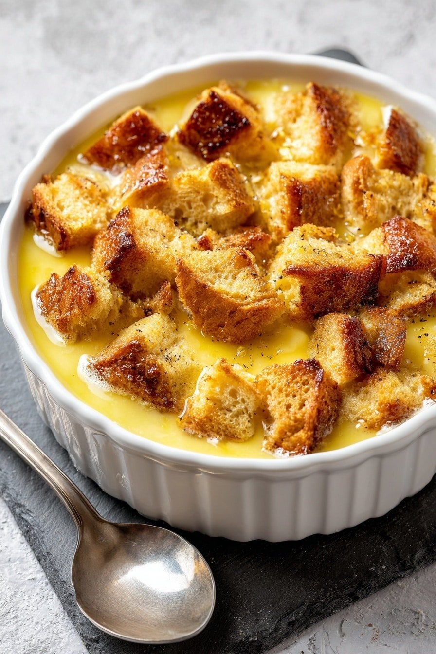 Krispy Kreme Donut Bread Pudding Recipe - Article Image 2 — Krispy Kreme Donut Bread Pudding, Krispy Kreme donut dessert, easy bread pudding recipe, indulgent breakfast to dessert, comforting sweet treat