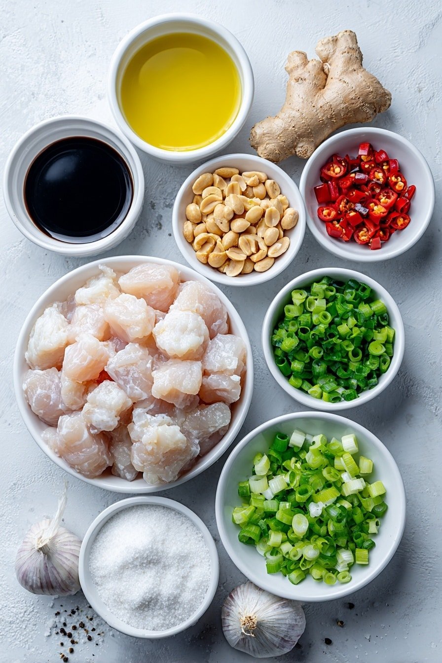 Quick Kung Pao Chicken Recipe - Ingredients Image — Quick Kung Pao Chicken, easy Kung Pao Chicken, spicy chicken stir-fry, fast Asian dinner, homemade Kung Pao Chicken