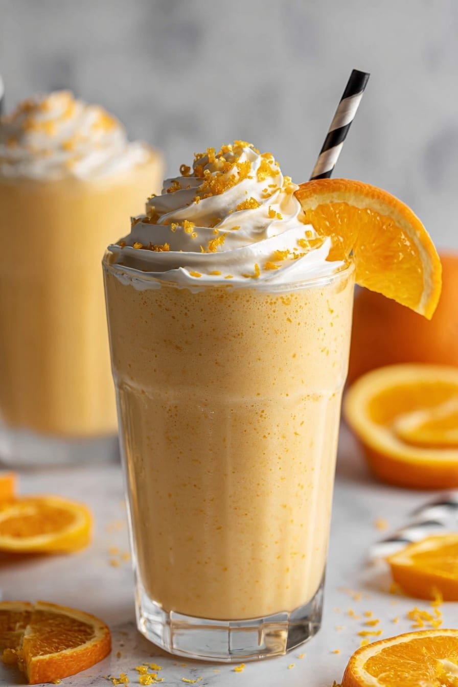 Orange Creamsicle Smoothie Recipe - Article Image 1 — Orange Creamsicle Smoothie, healthy orange smoothie, easy breakfast smoothies, creamy citrus drink, refreshing fruit smoothies