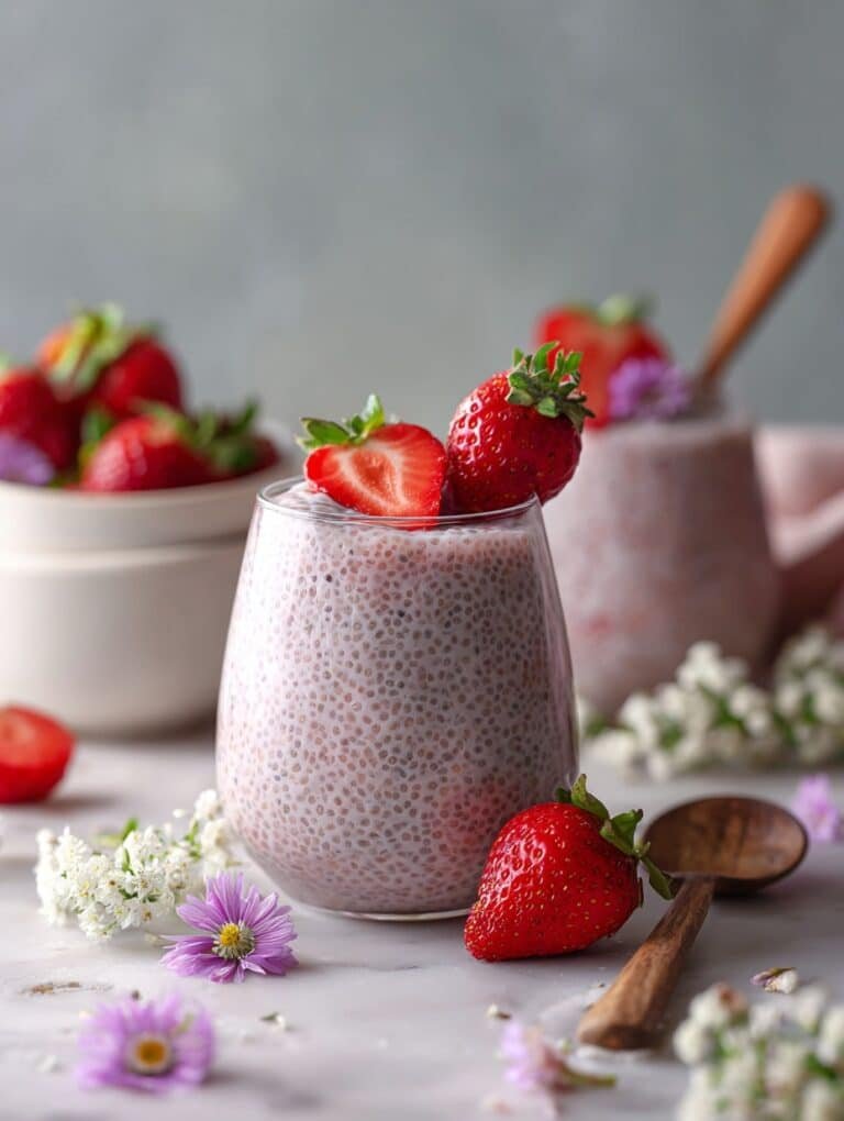 Strawberry Coconut Chia Pudding Recipe