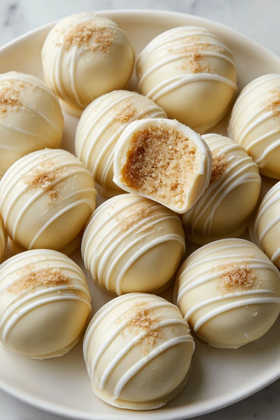 Snickerdoodle Truffles with Chocolate Recipe - Article Image 2 — Snickerdoodle Truffles with Chocolate, cinnamon dessert bites, easy chocolate truffles, cozy treat ideas, festive holiday sweets