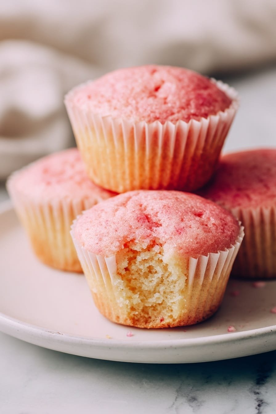 Pink Raspberry Cupcakes Recipe - Article Image 2 — Pink Raspberry Cupcakes, raspberry cupcake recipe, homemade raspberry cupcakes, easy pink berry cupcakes, tart and sweet cupcake recipes