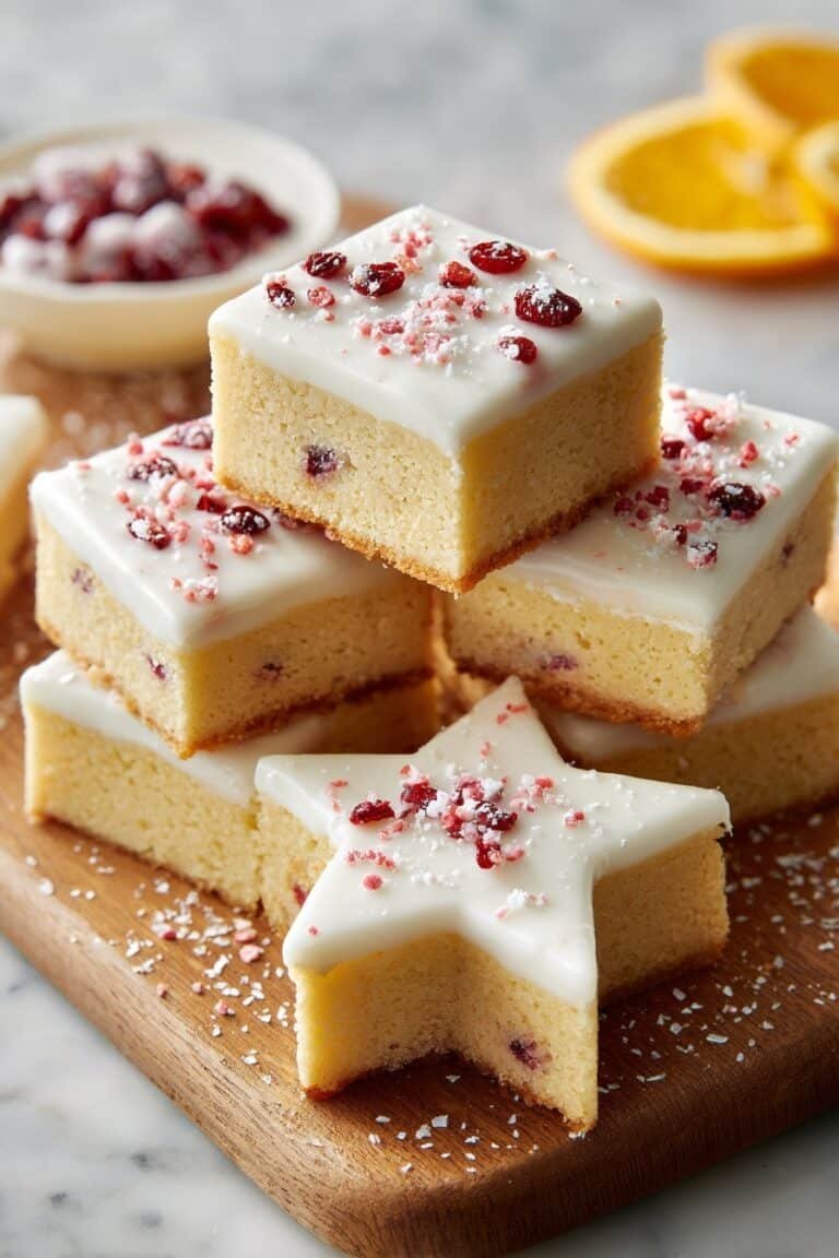 Cranberry Orange Shortbread Cookies Recipe
