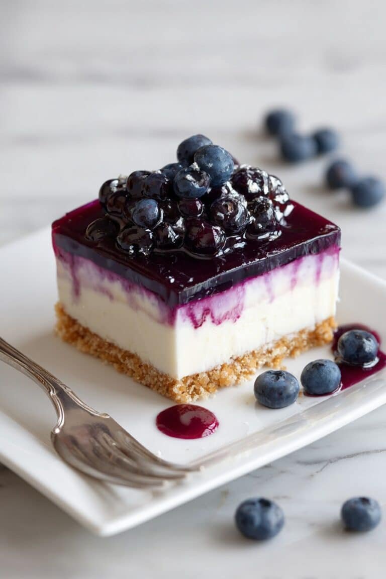Keto Blueberry Cheesecake Bars Recipe