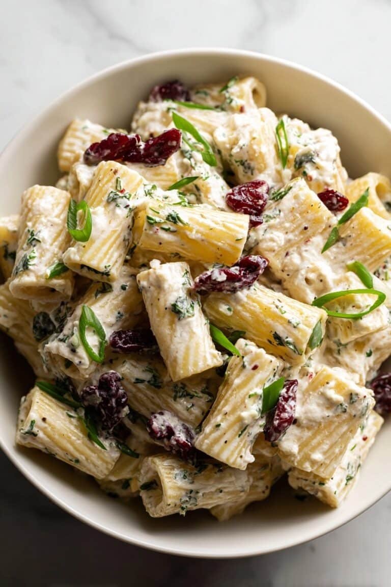 Cranberry Feta Rigatoni Salad Recipe